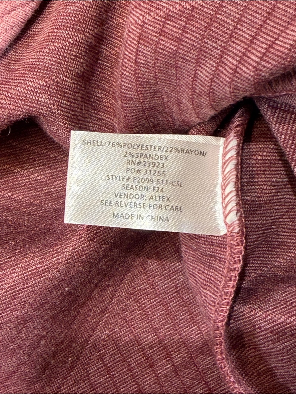 Stillwater Quilted Pullover - Dusty Rose - Picture 6 of 9